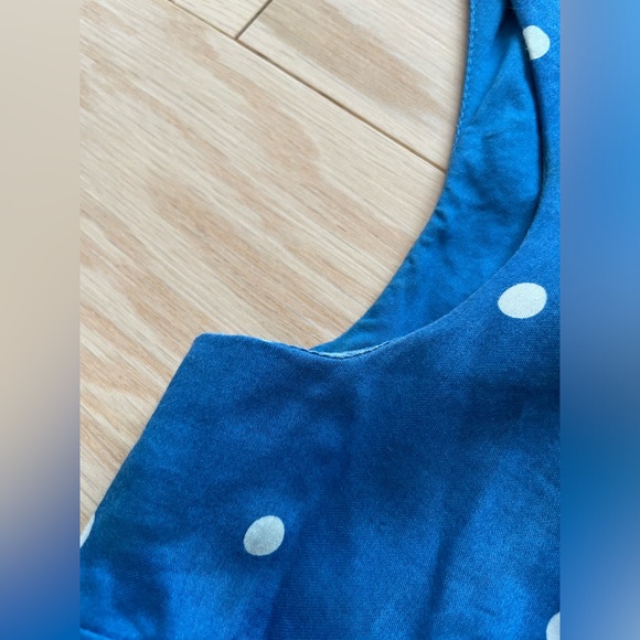 Boden US 4 Dress Blue and White Polkadot Fit and Flare - Picture 4 of 7